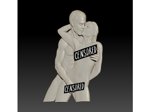 Man and woman 3D STL Model for 3D Printer 3D Baskı Modeli