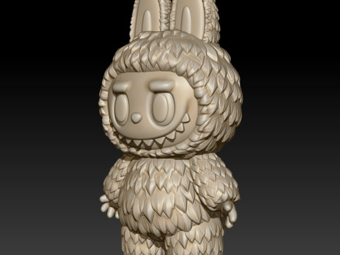 Labubu standing open eyes 3D MODEL for 3D printing 3D-Druckmodell