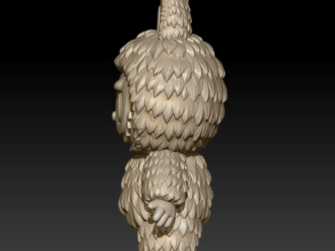 Labubu standing open eyes 3D MODEL for 3D printing 3D-Druckmodell