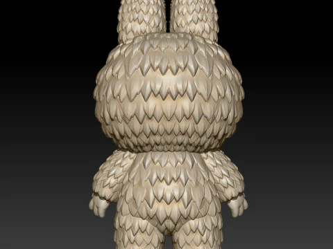 Labubu standing open eyes 3D MODEL for 3D printing 3D Print Model