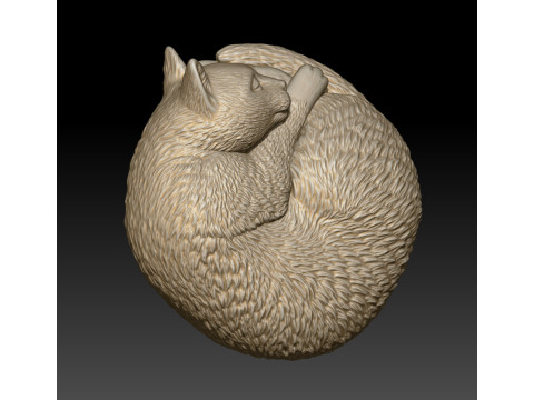 Cat 3D MODEL for 3D printing 3D印刷