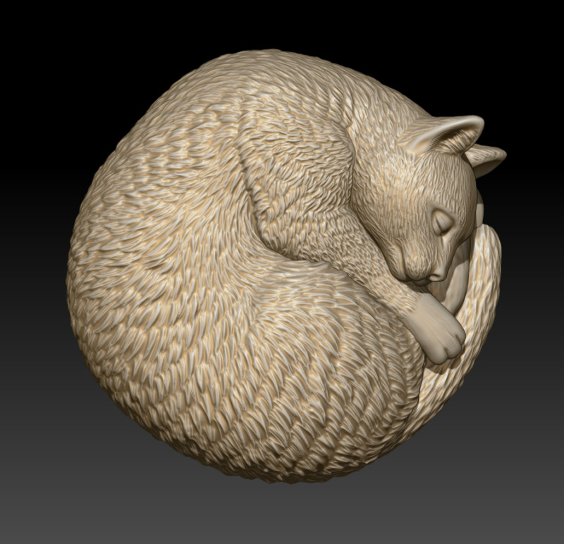 Cat 3D MODEL for 3D printing 3D印刷 .c4d .max .obj .3ds .fbx .stl .blend 