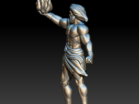 Man Prometheus 3D MODEL STL file for 3D printing 3D Baskı Modeli