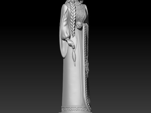 Makosh goddess 3D MODEL STL file for 3D printing 3D 프린트 모델