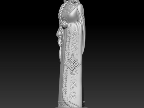 Makosh goddess 3D MODEL STL file for 3D printing 3D 프린트 모델