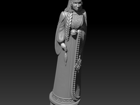 Makosh goddess 3D MODEL STL file for 3D printing 3D 프린트 모델