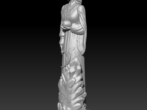 Morena Mara goddess 3D MODEL STL file for 3D printing Modèles 3D en vedette