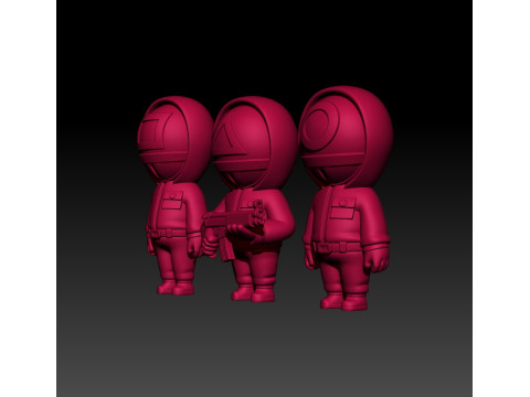 Squid Game Fan Art based on the film 3D MODEL STL file for 3D printing 3D 打印模型