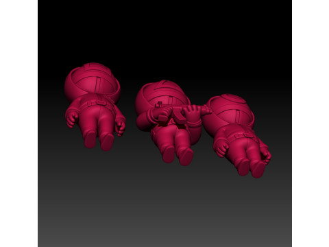 Squid Game Fan Art based on the film 3D MODEL STL file for 3D printing 3D 打印模型