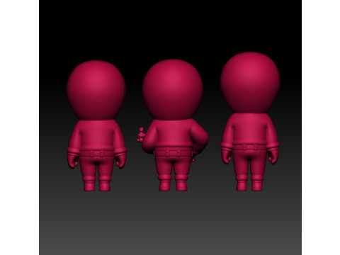 Squid Game Fan Art based on the film 3D MODEL STL file for 3D printing 3D 打印模型