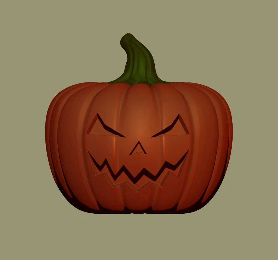 Pumpkin 3D MODEL for 3D printing 3D Print Model .c4d .max .obj .3ds .fbx .stl .blend