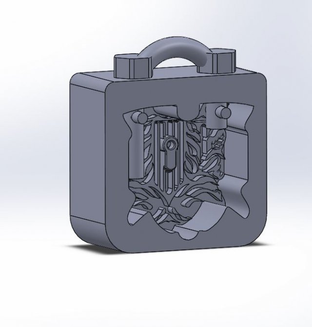 decorative lock mold 3D 打印模型 .c4d .max .obj .3ds .fbx .stl .blend 