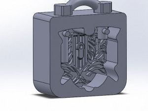 decorative lock mold 3D-printmodel