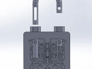 decorative lock mold 3D Print Model