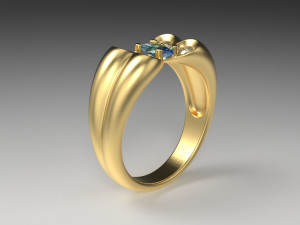 ring - butterfly Modelo 3D
