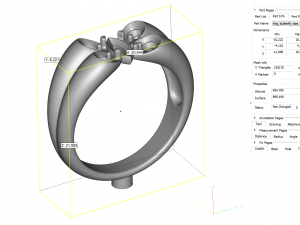 ring - butterfly Modelo 3D