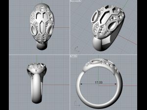 ring - snake 3D मॉडल