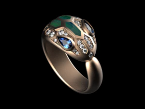 anello - serpente Modello 3D