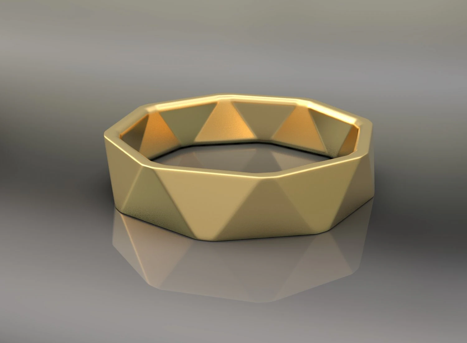 ring - facets 3D Model .c4d .max .obj .3ds .fbx .stl .blend 