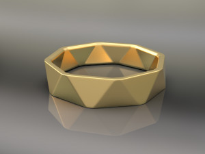 ring - facets Modelo 3D