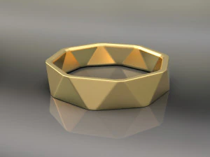 반지 - 패싯 3D 모델