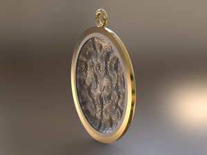 pendant - moon unicorn 3D Модель