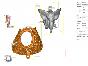 pendant - elephant in the jungle Modelo 3D