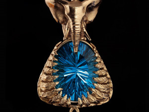 pendant - elephant in the jungle Modelo 3D