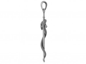 pendant - sword with a snake Model 3D