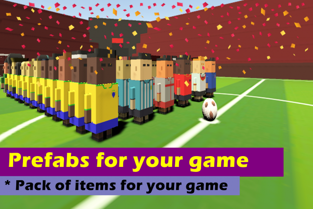 cartoon football lowpoly 3D Model .c4d .max .obj .3ds .fbx .stl .blend 