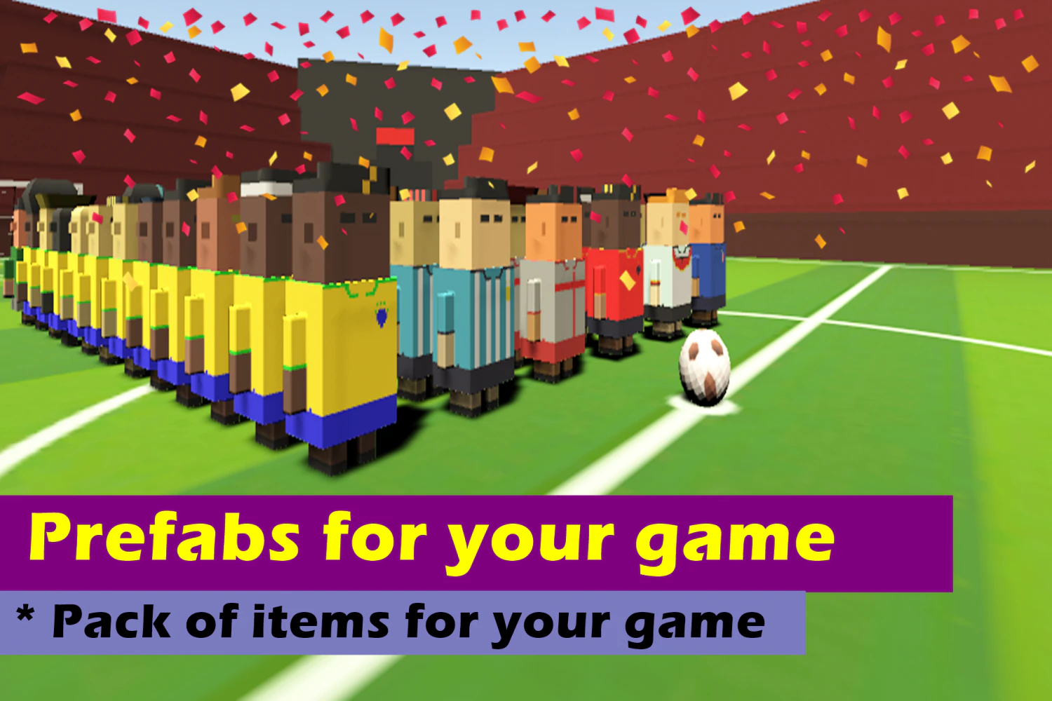 cartoon football lowpoly 3D Model .c4d .max .obj .3ds .fbx .stl .blend 