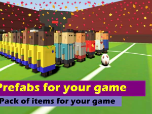 cartoon football lowpoly 3D Model