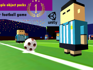 cartoon football lowpoly 3D Model