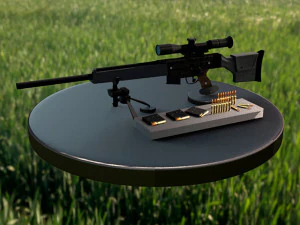 fucile di precisione semiautomatico heckler koch psg1 Modello 3D