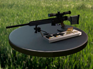 fucile di precisione semiautomatico heckler koch psg1 Modello 3D