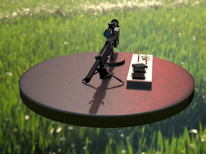 semi- automatic sniper rifle heckler koch psg1 Model 3D