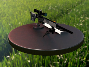 semi- automatic sniper rifle heckler koch psg1 Model 3D