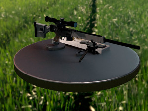 semi- automatic sniper rifle heckler koch psg1 Model 3D