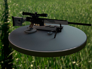 semi- automatic sniper rifle heckler koch psg1 Model 3D