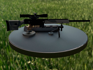 semi- automatic sniper rifle heckler koch psg1 Model 3D