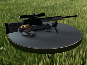 fucile di precisione semiautomatico heckler koch psg1 Modello 3D