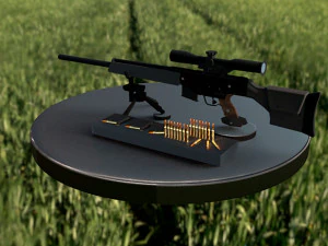 fucile di precisione semiautomatico heckler koch psg1 Modello 3D