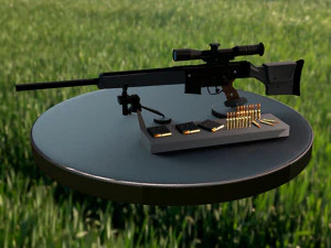 fucile di precisione semiautomatico heckler koch psg1 Modello 3D
