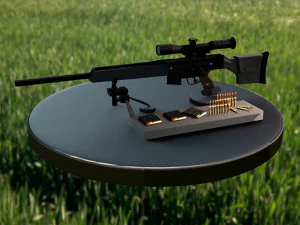 fucile di precisione semiautomatico heckler koch psg1 Modello 3D