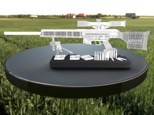 fucile di precisione semiautomatico heckler koch psg1 Modello 3D