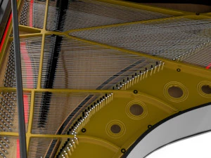 pianoforte a coda Modello 3D