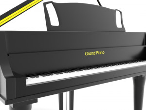 grand piano Modelo 3D