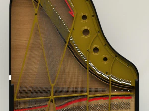 pianoforte a coda Modello 3D