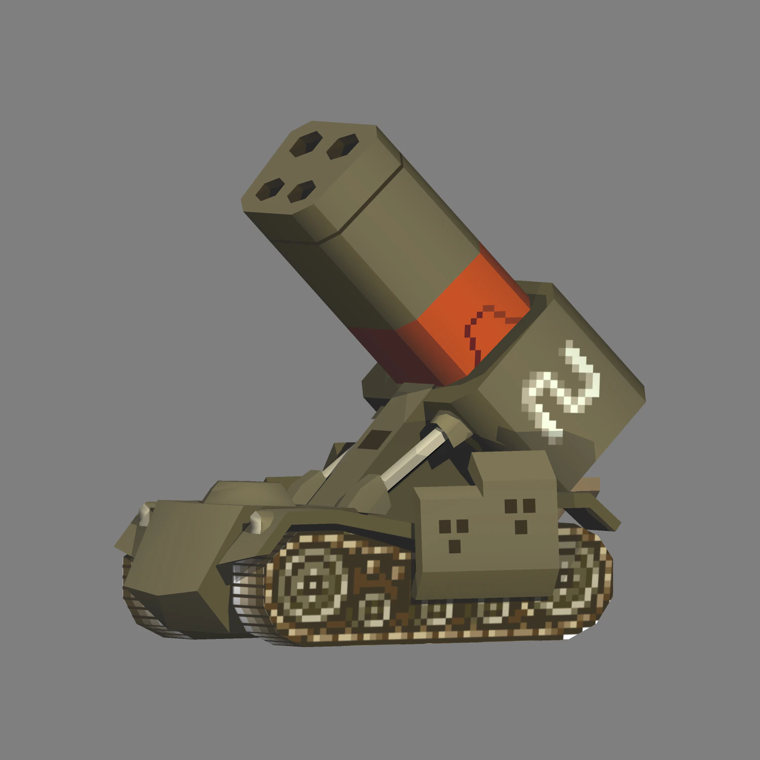 metal slug - m-15a bradley 3D Model .c4d .max .obj .3ds .fbx .stl .blend 
