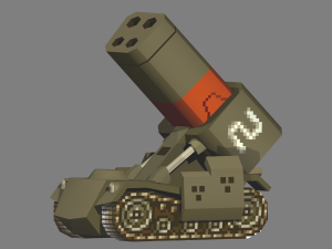 metal slug - m-15a bradley 3D Model